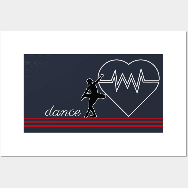 Dance Ballet HeartBeat Wall Art by LisaLiza